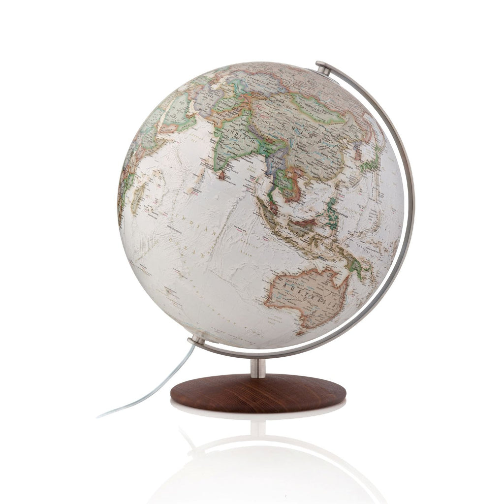 National Geographic Leuchtglobus Fusion 37 cm handkaschiert, Kartenbild