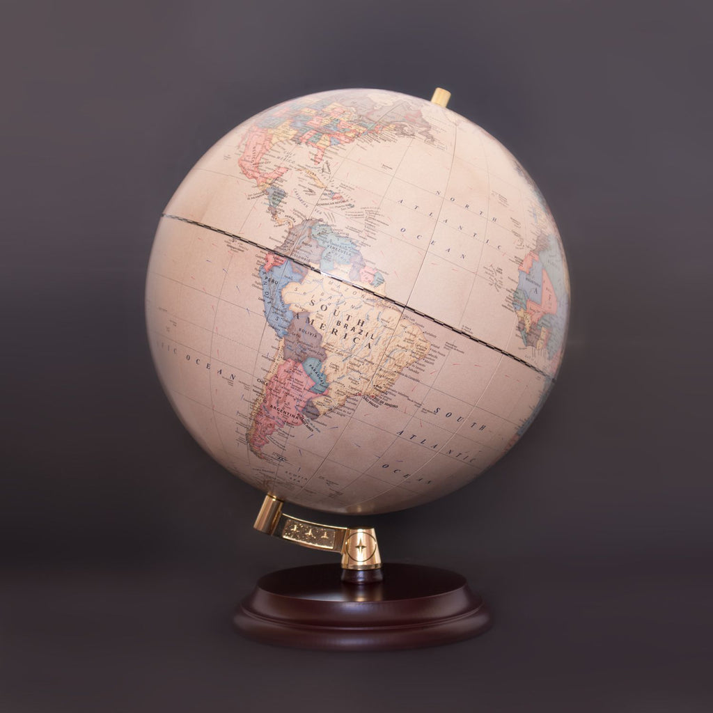 Magellan Vasa Globus 32 cm ohne Meridian mit Holzfuß, Kunststoff-Variante